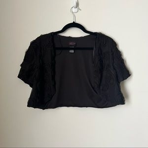 Torrid rose-detail bolero jacket